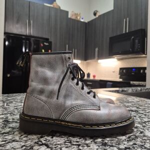 SOLD Dr. Martens | Grey Orange Rub Off | Size 8